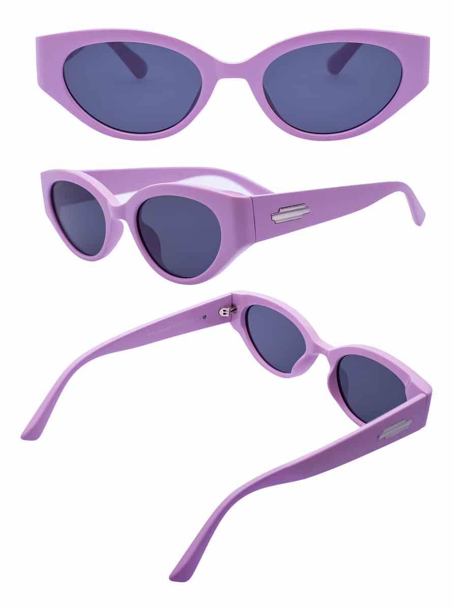 Gafas De Sol Lens Luxe Candy 6502 C562 P01 Pulido Lila Gris Oscuro - Image 6