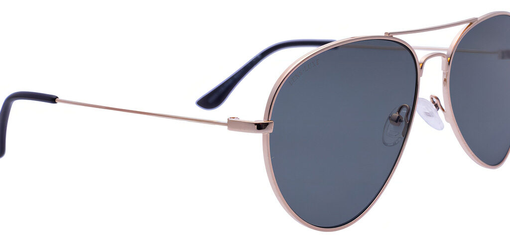 Gafas De Sol Lens Luxe Aviador Dorado Lentes Verde Oscuro Marca Inverse Verde Clasico