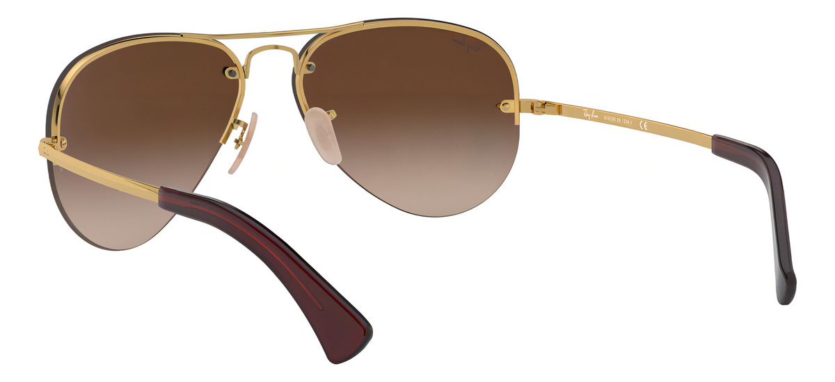 Gafas De Sol Ray-ban Rb3449 Talle Standard Armazón Polished Gold Y Lente Brown - Image 6