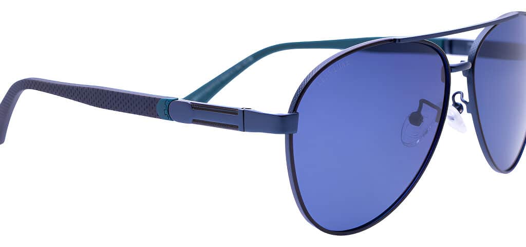 Gafas De Sol Lens Luxe Aviador Azul  Lentes Polarizados Océano Azul Marino Azul Metalizado