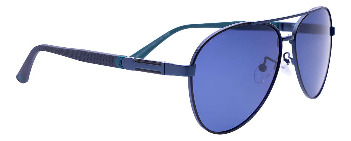 Gafas De Sol Lens Luxe Aviador Azul Lentes Polarizados Océano Azul Marino Azul Metalizado