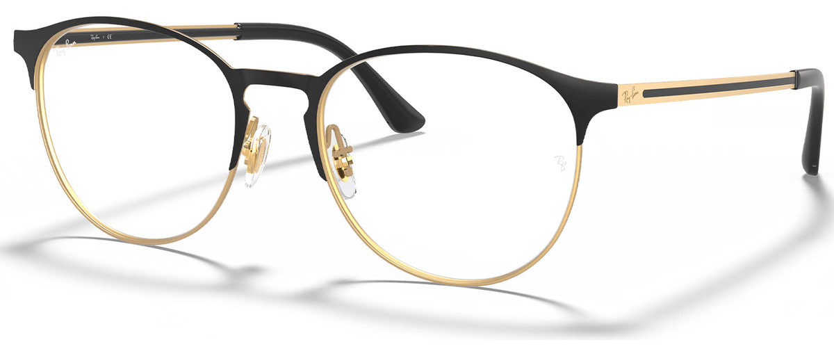 Gafas Ray Ban Black On Gold Rx6375 2890 53 De Color Negro Y Dorado