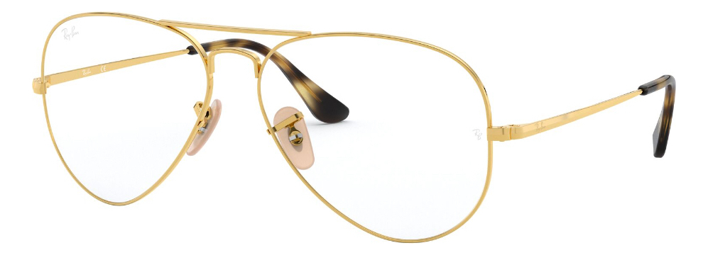 Montura De Anteojos Ray-ban Aviator Metal Ii Rb6489 2500, Color Dorado - Image 5