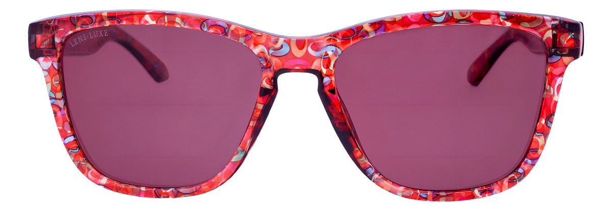 Gafas De Sol Polarizadas Lens Luxe Red Tortoise Tac Uv Protección Modelo 3382 C237 P60 Arte Rojo - Image 2