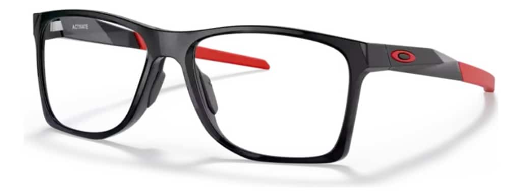 Armazón Lente De Lectura Oakley Activate Ox8173 Color 02 Negro-rojo Talle 55