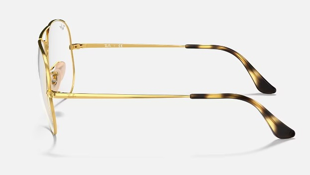 Montura De Anteojos Ray-ban Aviator Metal Ii Rb6489 2500, Color Dorado - Image 3