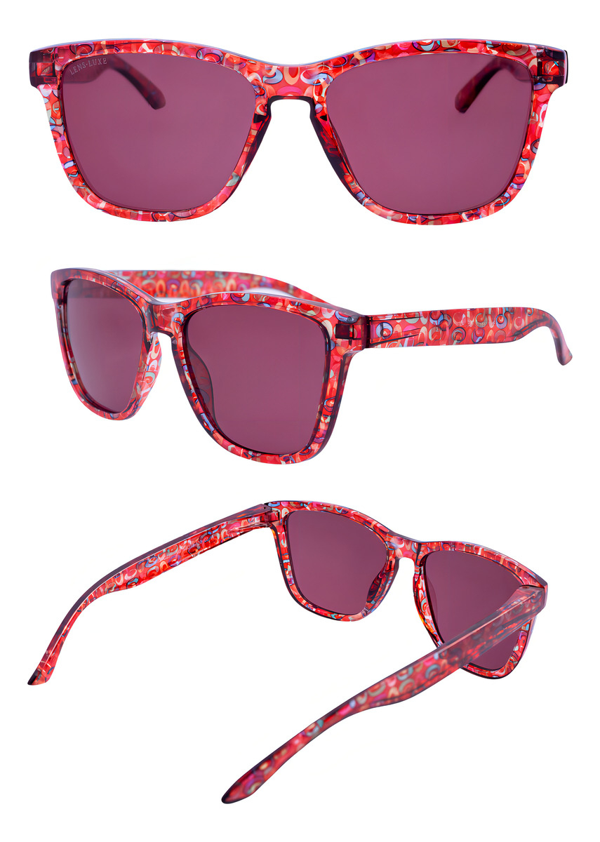 Gafas De Sol Polarizadas Lens Luxe Red Tortoise Tac Uv Protección Modelo 3382 C237 P60 Arte Rojo - Image 6