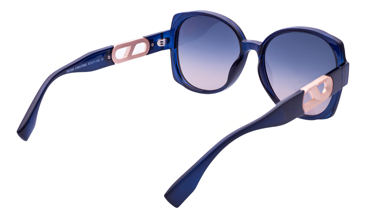 Gafas De Sol Polarizadas Lens Luxe Maru Tr7558 Azul Lentes Blue Green Pulido Azul Blue - Green Teal - Image 3