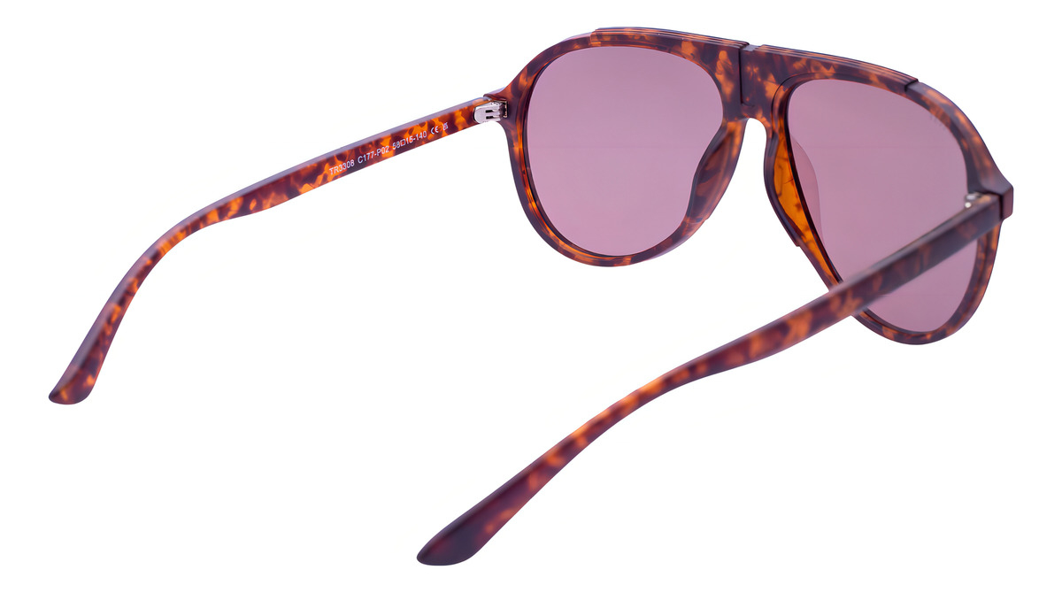 Gafas De Sol Lens Luxe Polarizadas Modelo Nature Tr90 Tortoise Naturaleza Marrón - Image 3