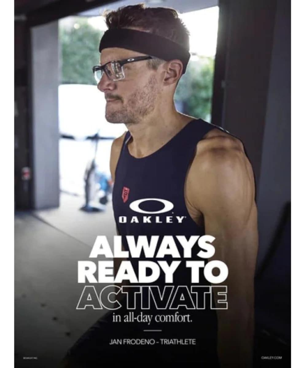 Armazón Lente De Lectura Oakley Activate Ox8173 Color 02 Negro-rojo Talle 55 - Image 3