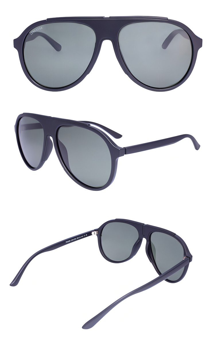 Gafas De Sol Lens Luxe Nature Aviador Polarizadas Tac Negro-verde Naturaleza - Image 5