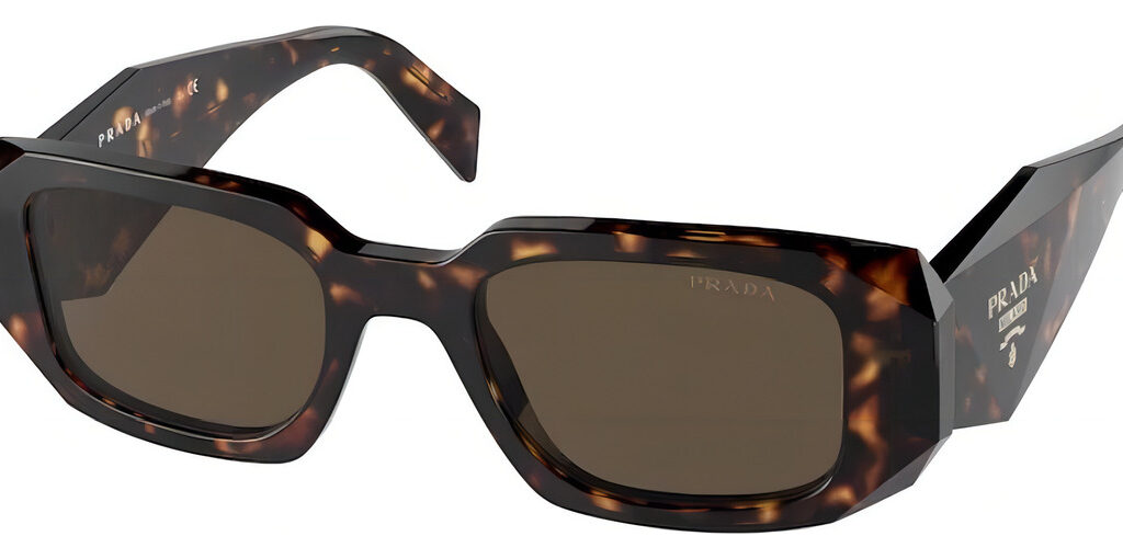 Gafas De Sol Prada 0pr 17ws 2au8c149 Para Mujer, Color Negro, Color Vara De Tortuga, Lente De Tortuga, Color Marrón, Diseño Rectangular Retangular Satin Maroon