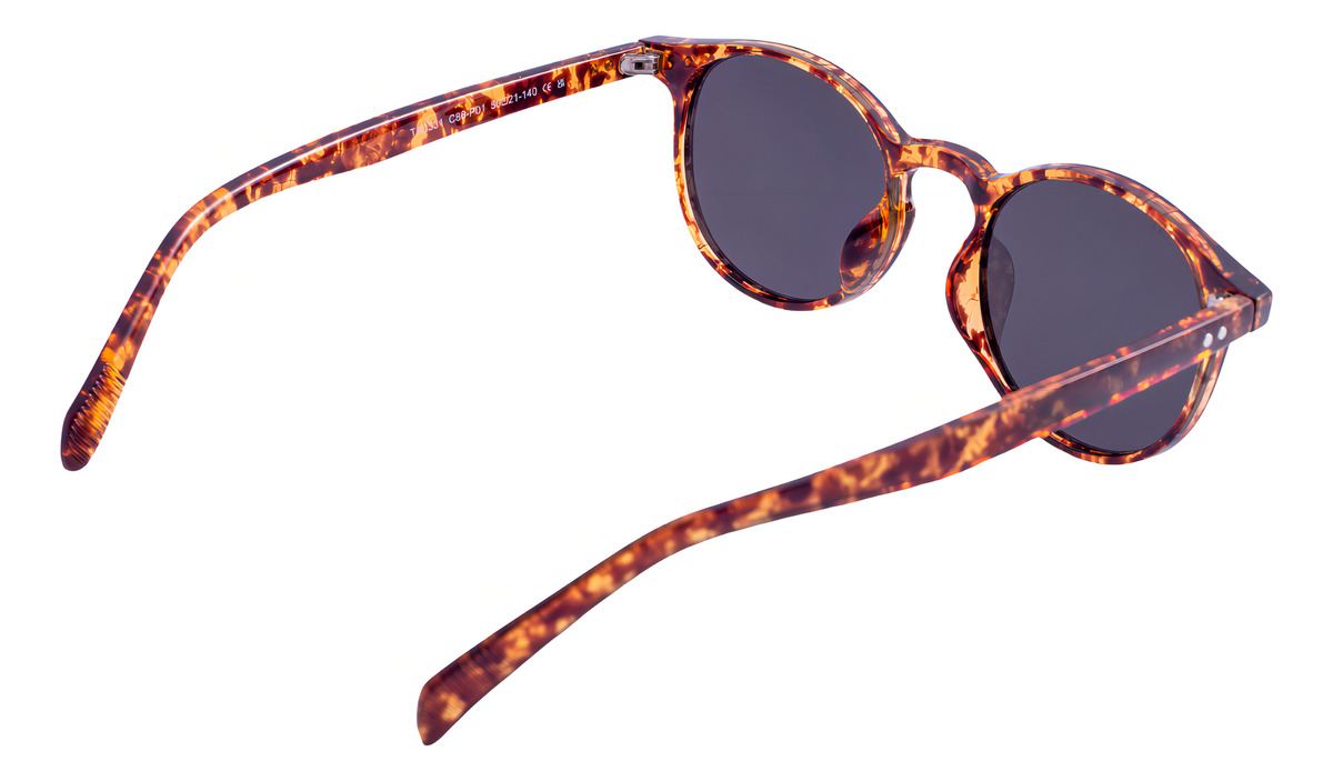 Gafas De Sol Polarizadas Lens Luxe Circle Tr3331 C86 P01 Amarillo Flor Círculo Yellow Flower Gris Oscuro - Image 4