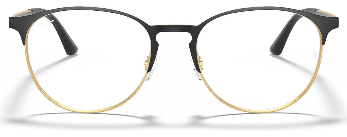 Gafas Ray Ban Black On Gold Rx6375 2890 53 De Color Negro Y Dorado - Image 4
